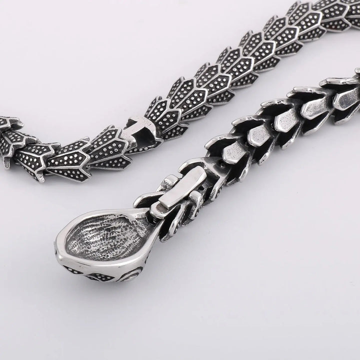 LOVCIA Stainless Steel Snake Shape Necklace