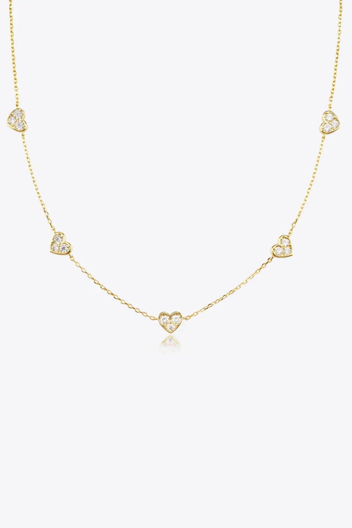 LOVCIA Inlaid Zircon Heart Necklace