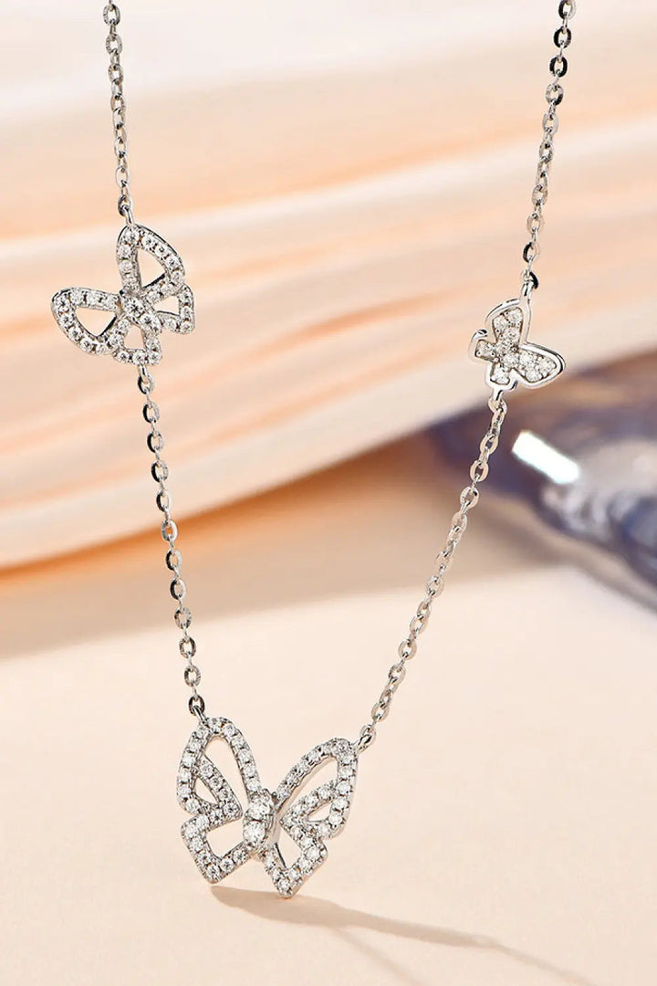 LOVCIA Moissanite Butterfly Shape Necklace