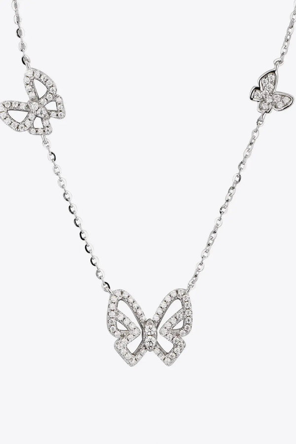 LOVCIA Moissanite Butterfly Shape Necklace