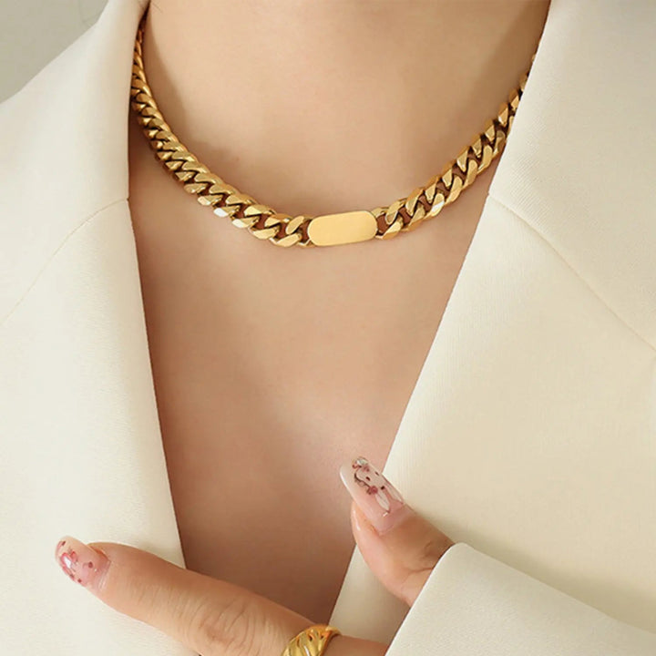 18K Gold-Plated Chain Necklace LOVCIA