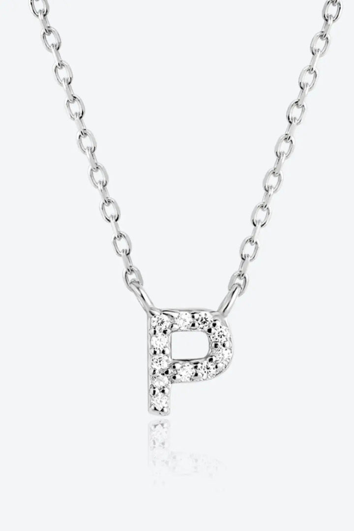 LOVCIA L To P Zircon 925 Sterling Silver Necklace