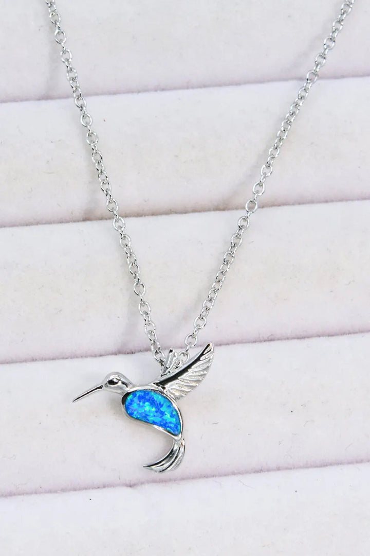 LOVCIA Opal Bird 925 Sterling Silver Necklace