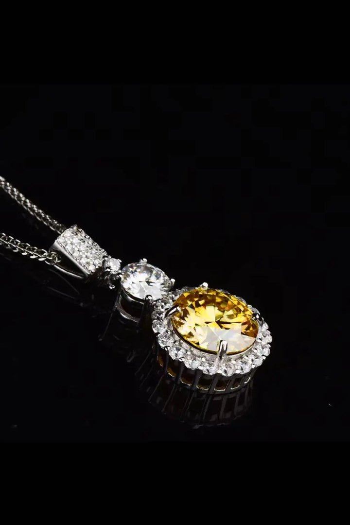 6 Carat Moissanite Pendant Necklace LOVCIA