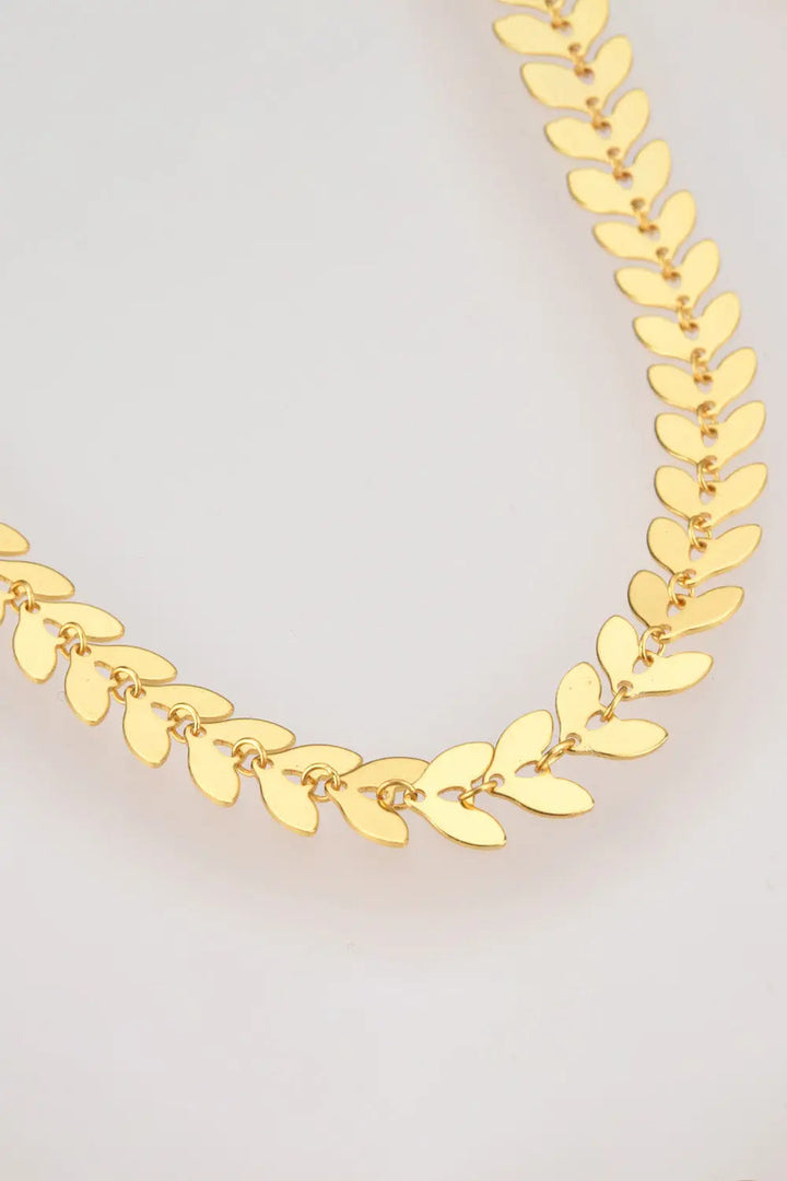 LOVCIA 925 Sterling Silver Leaf Necklace