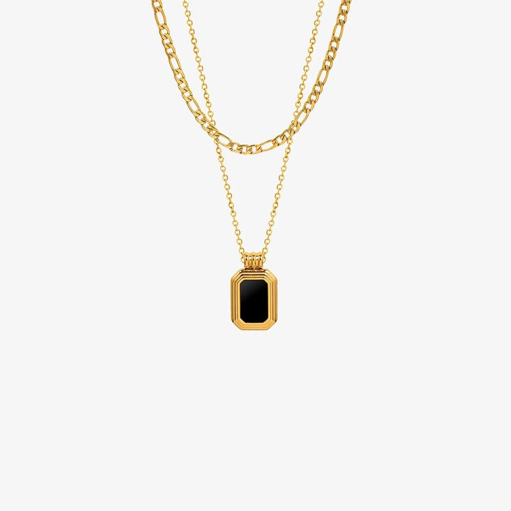 LOVCIA Titanium Steel Gold-Plated Pendant Necklace