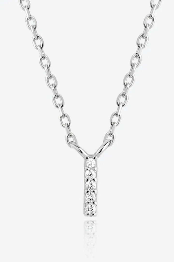 LOVCIA G To K Zircon 925 Sterling Silver Necklace