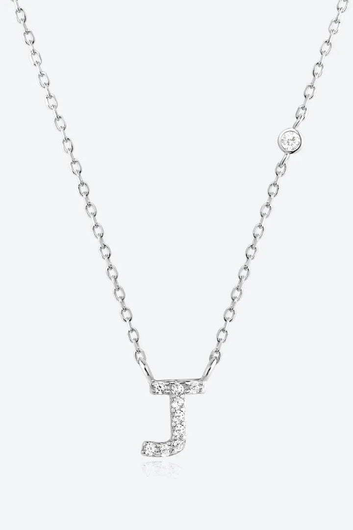 LOVCIA G To K Zircon 925 Sterling Silver Necklace