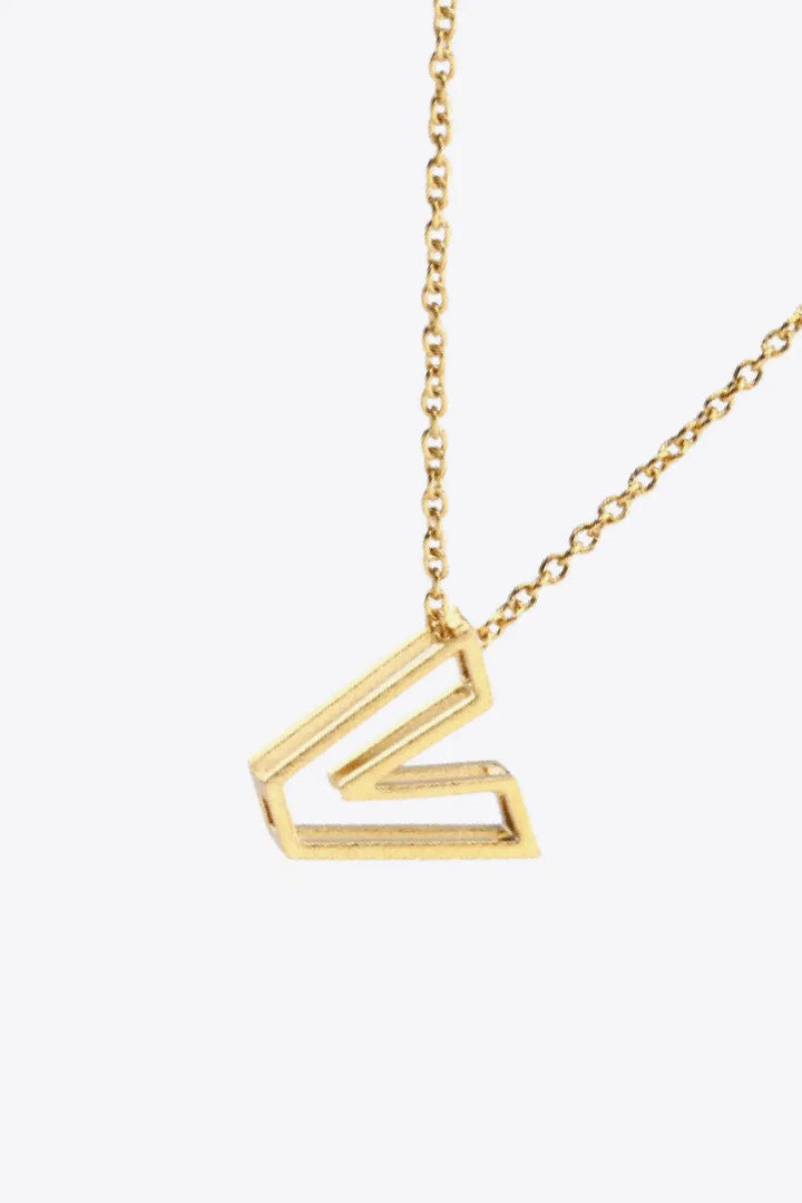 LOVCIA U to Z Letter Pendant Nekclace