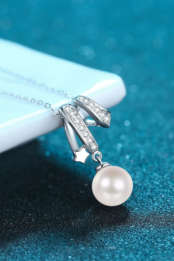 LOVCIA Give You A Chance Pearl Pendant Chain Necklace