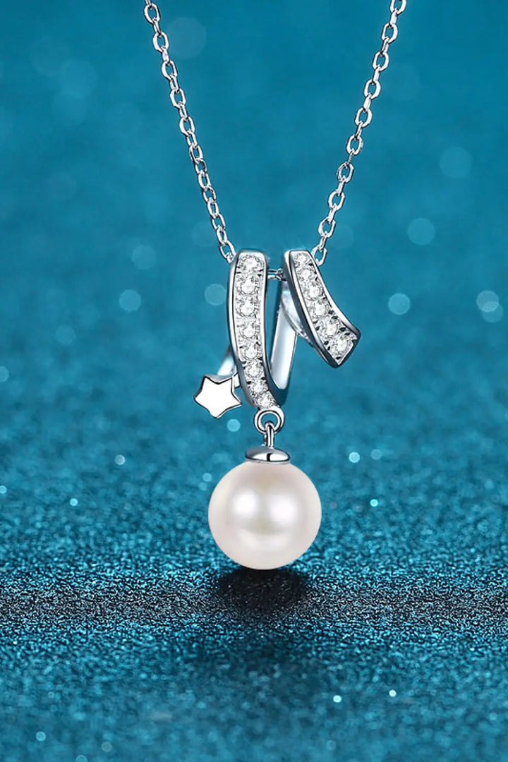 LOVCIA Give You A Chance Pearl Pendant Chain Necklace