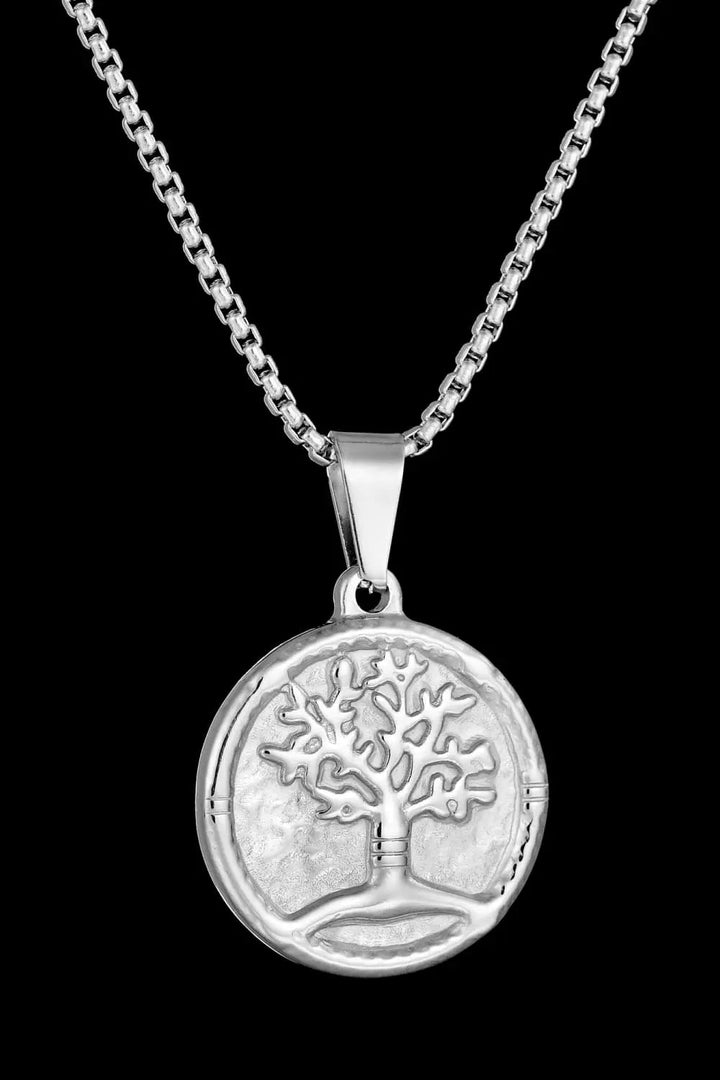 LOVCIA Tree Of Life Pendant Stainless Steel Necklace