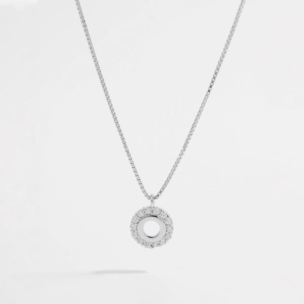 LOVCIA 925 Sterling Silver Zircon Pendant Necklace