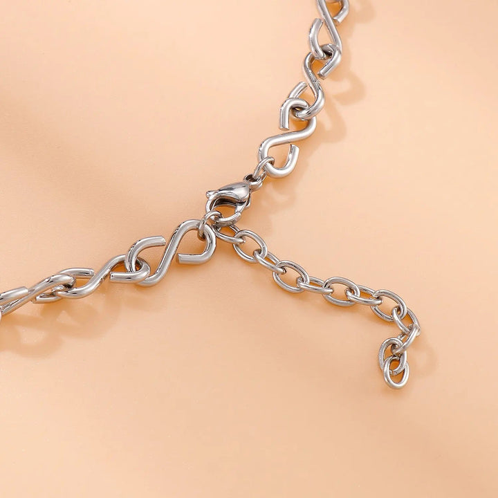 LOVCIA Stainless Steel Lobster Closure Chain Necklace