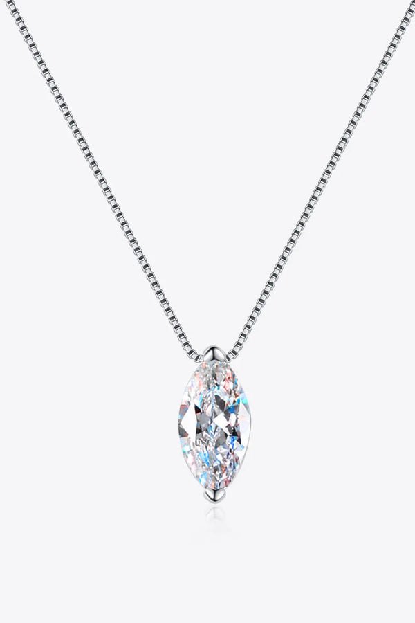 LOVCIA 1 Carat Moissanite 925 Sterling Silver Necklace