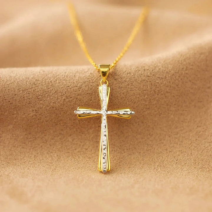 LOVCIA 925 Sterling Silver Cross Pendant Necklace