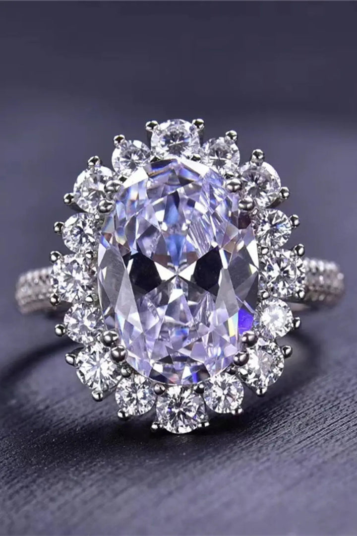 8 Carat Oval Moissanite Ring LOVCIA