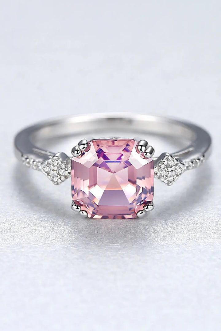 LOVCIA Morganite 925 Sterling Silver Ring