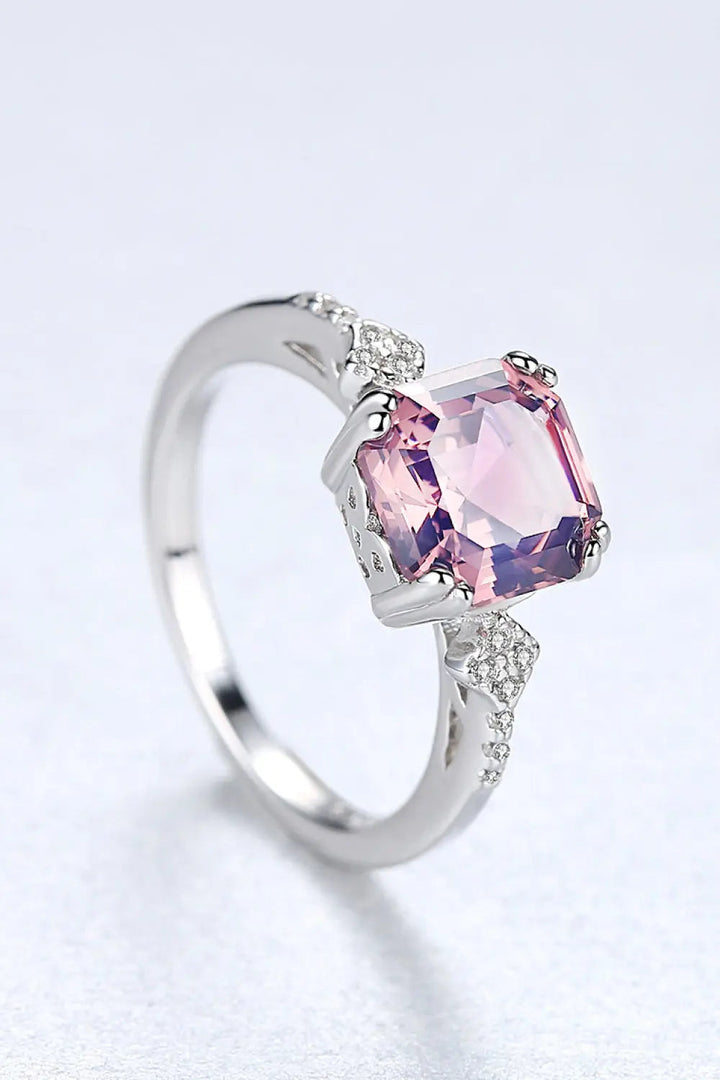 LOVCIA Morganite 925 Sterling Silver Ring