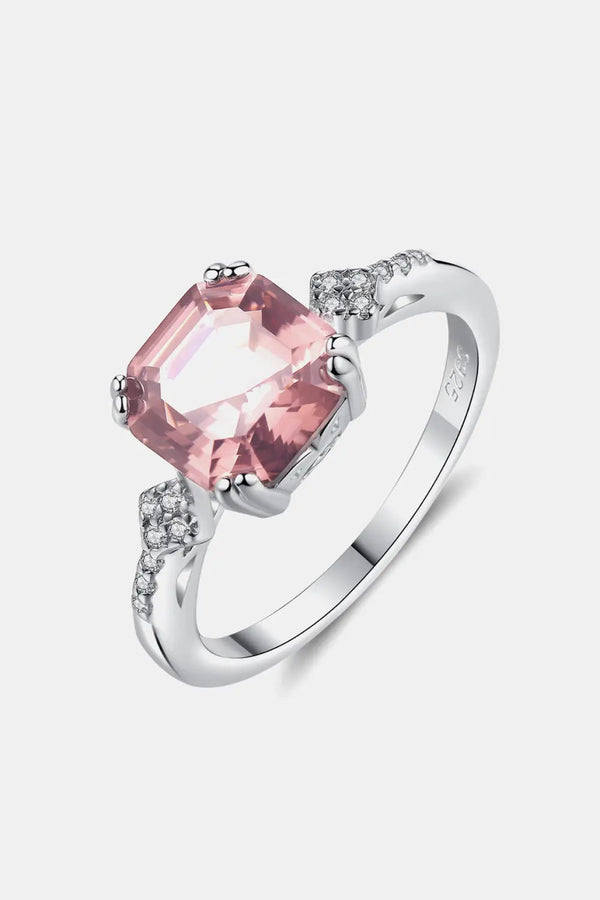 LOVCIA Morganite 925 Sterling Silver Ring