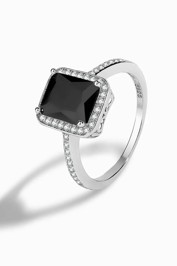 LOVCIA Platinum-Plated Agate Ring