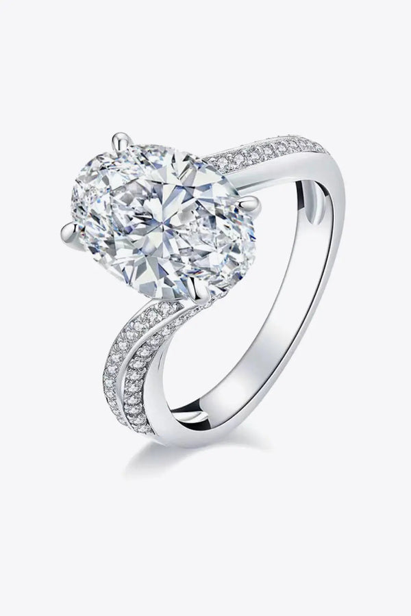 3 Carat Moissanite Side Stone Ring LOVCIA