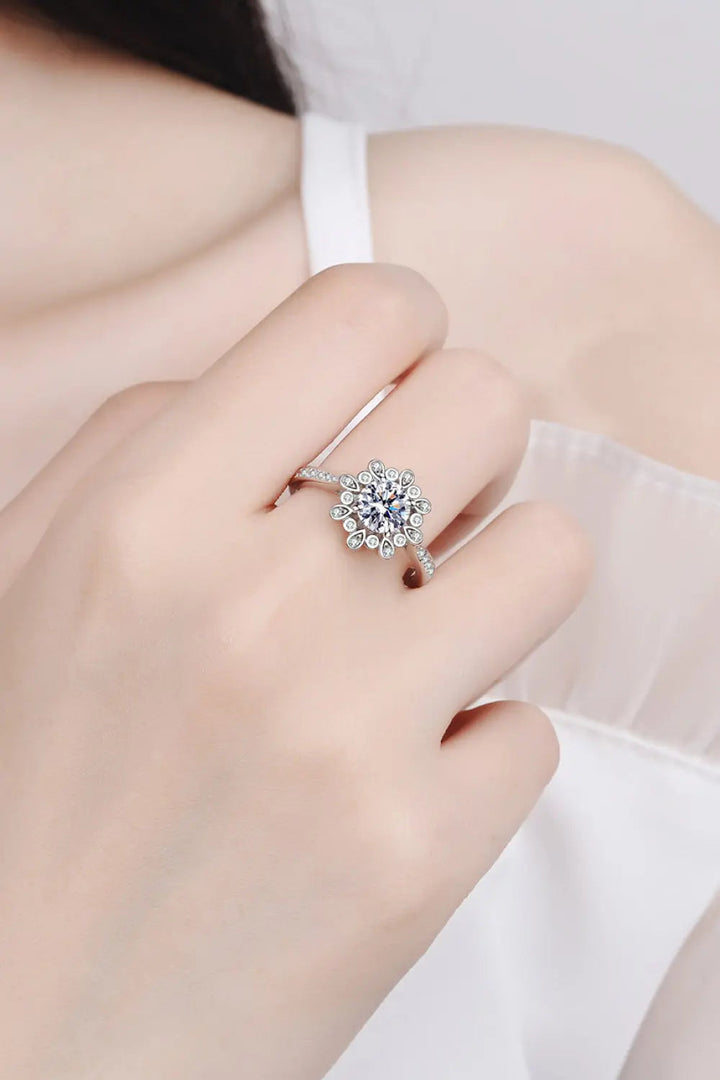 Can't Stop Your Shine 925 Sterling Silver Moissanite Ring LOVCIA