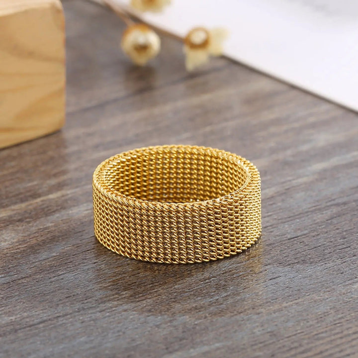 LOVCIA Weave Stainless Steel Ring