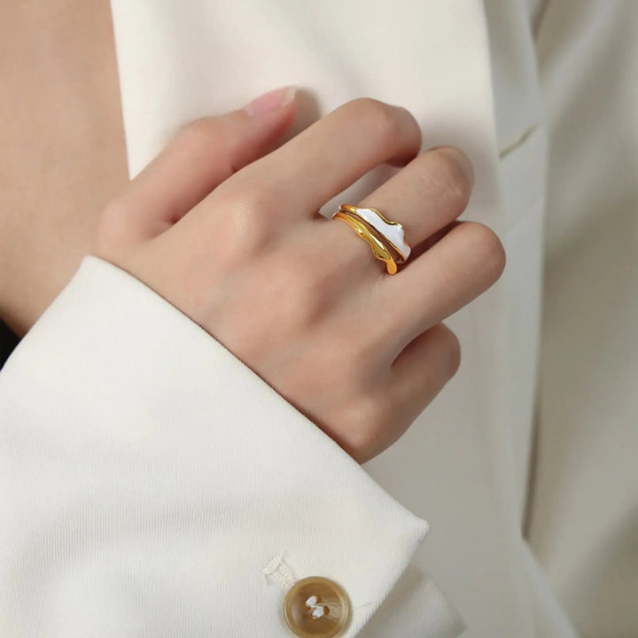 18K Gold-Plated Open Ring LOVCIA