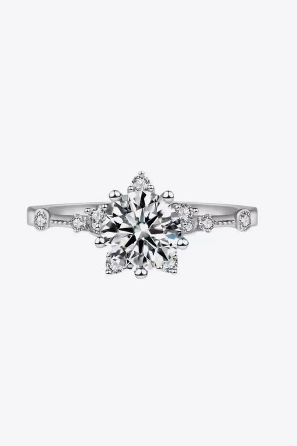 LOVCIA 1 Carat Moissanite 6-Prong Ring