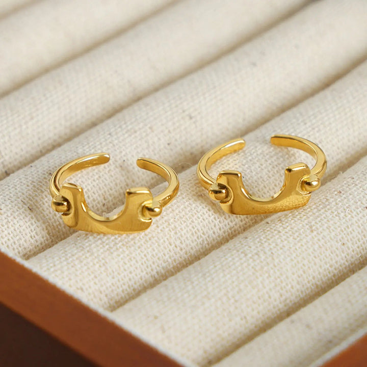 18K Gold-Plated Irregular Open Ring LOVCIA