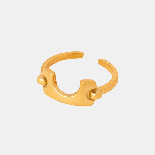 LOVCIA 18K Gold-Plated Irregular Open Ring