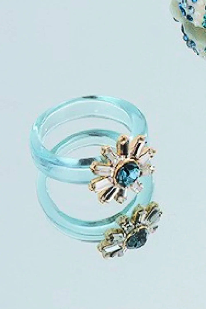 5-Piece Wholesale Only With You Sunflower Ring LOVCIA