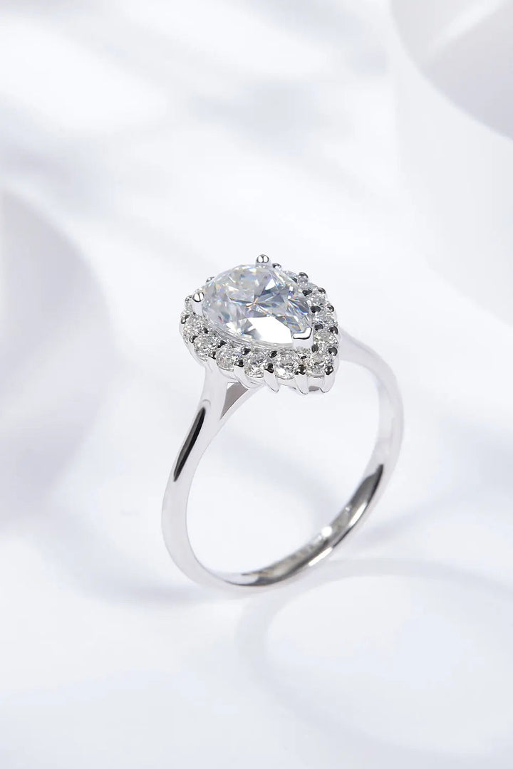 1.5 Carat Moissanite Teardrop Ring LOVCIA