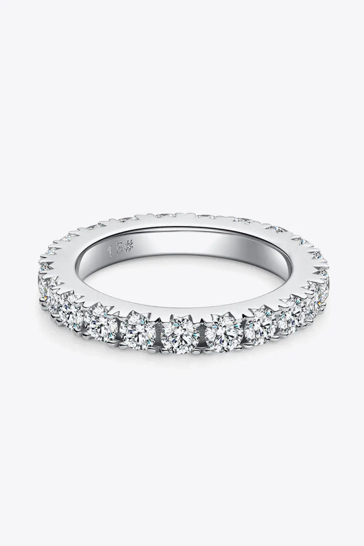 2.3 Carat Moissanite 925 Sterling Silver Eternity Ring LOVCIA