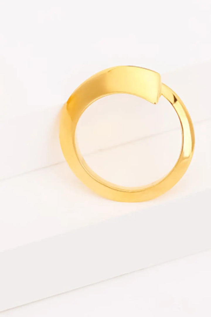 18K Gold-Plated Copper Bypass Ring LOVCIA