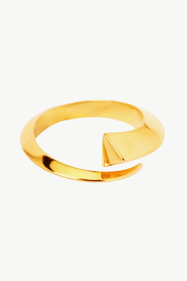 18K Gold-Plated Copper Bypass Ring LOVCIA