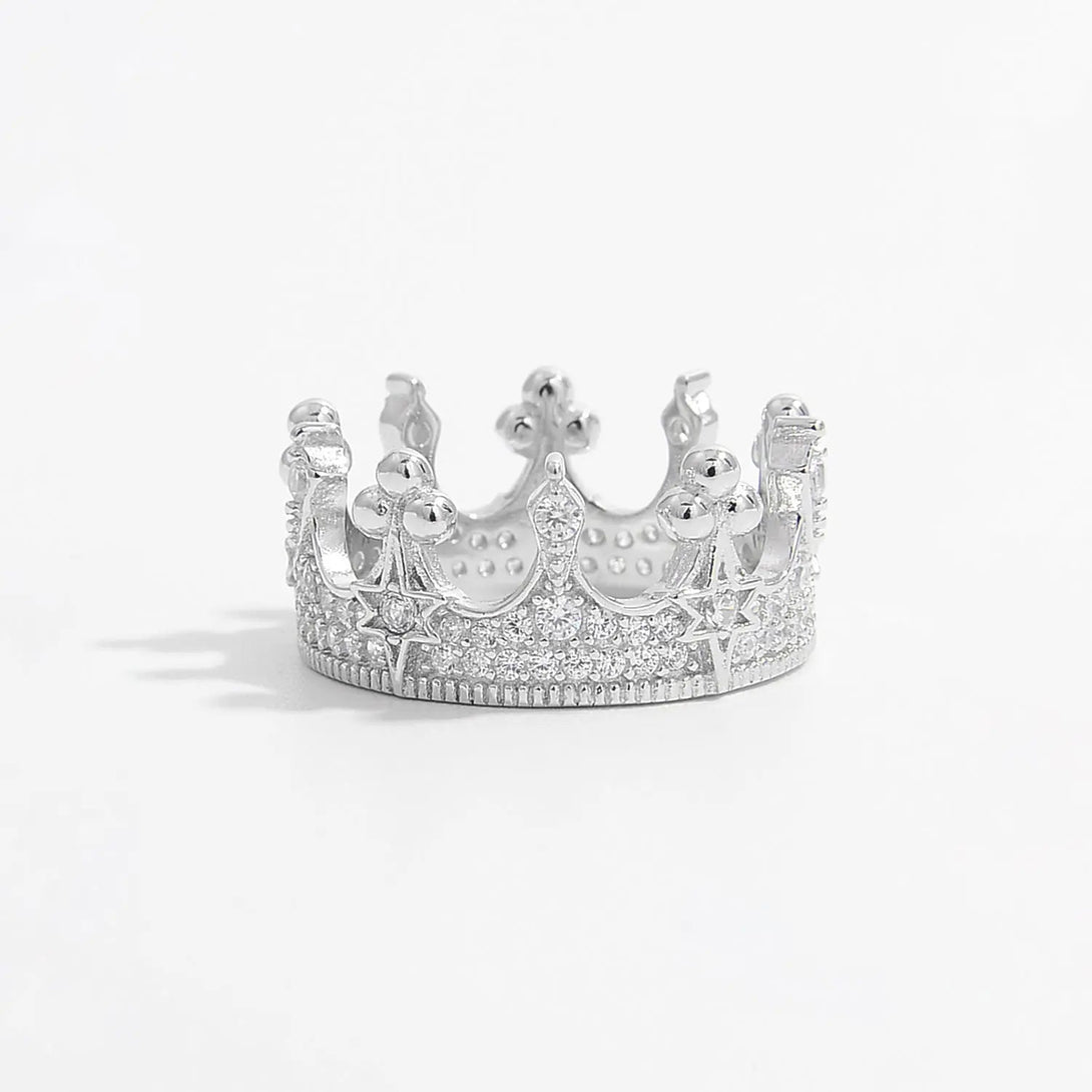 LOVCIA Crown Shape Zircon 925 Sterling Silver Ring