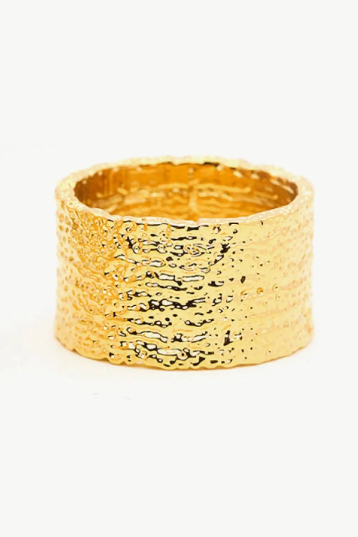 LOVCIA Textured Thick Band Ring