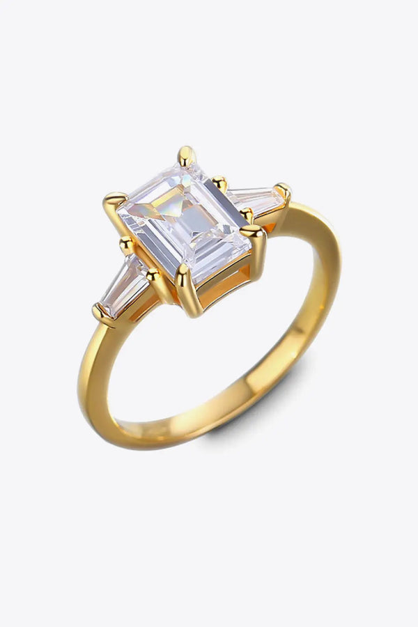 2 Carat Moissanite Rectangle Ring LOVCIA