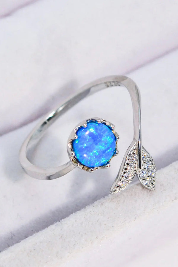 LOVCIA Opal Fishtail Bypass Ring