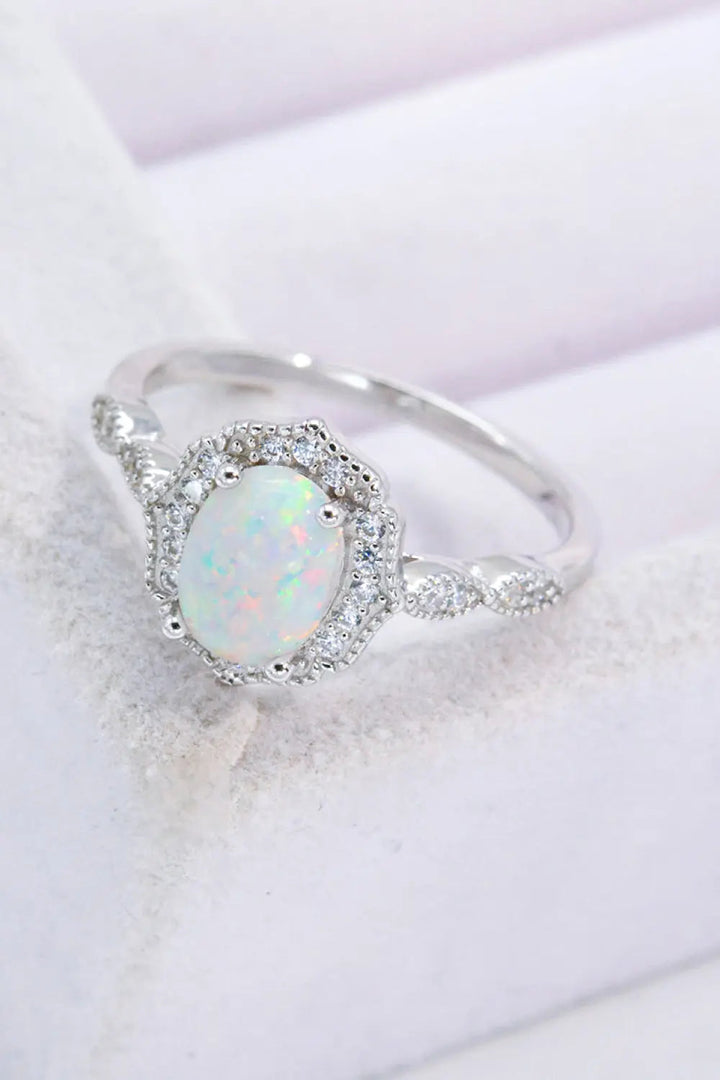 LOVCIA Just For You 925 Sterling Silver Opal Ring