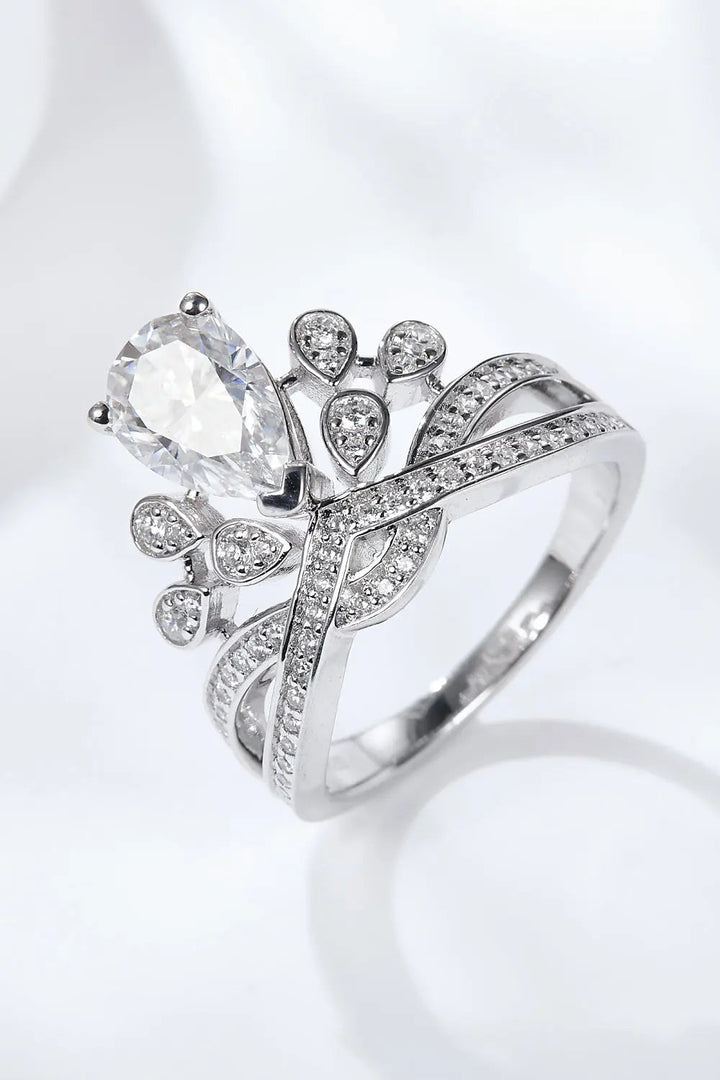 1.5 Carat Moissanite Crown-Shaped Ring LOVCIA