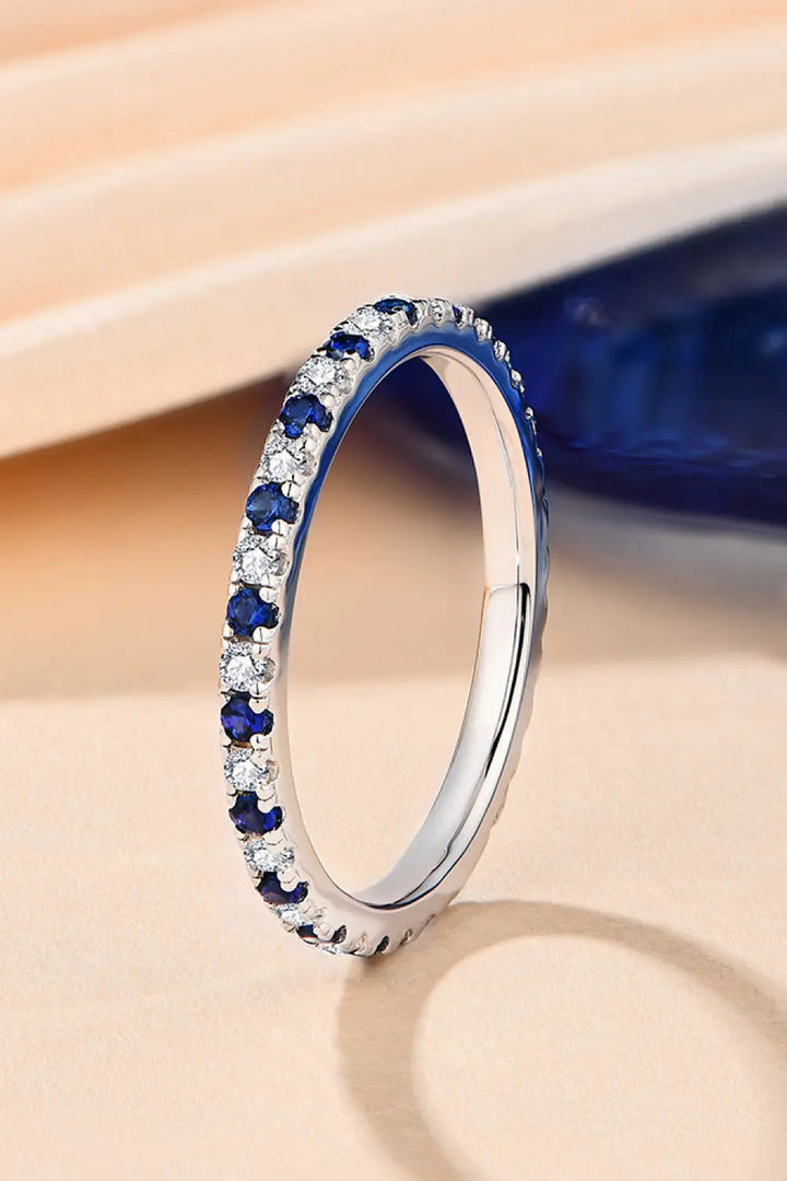 Moissanite Lab-Grown Sapphire Rings LOVCIA