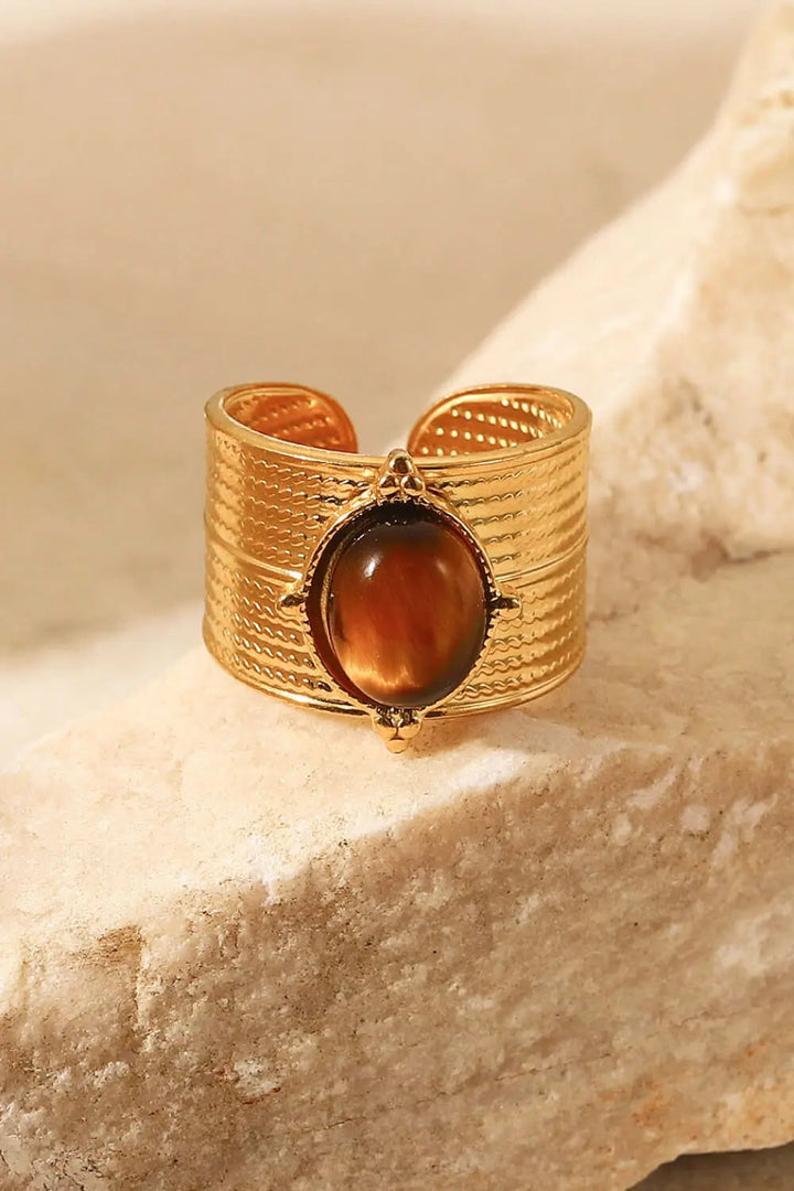 18K Gold-Plated Wide Open Ring LOVCIA