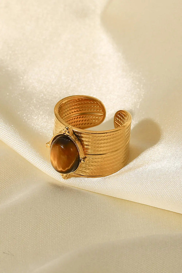 18K Gold-Plated Wide Open Ring LOVCIA