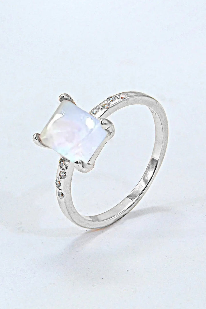 Square Moonstone Ring LOVCIA