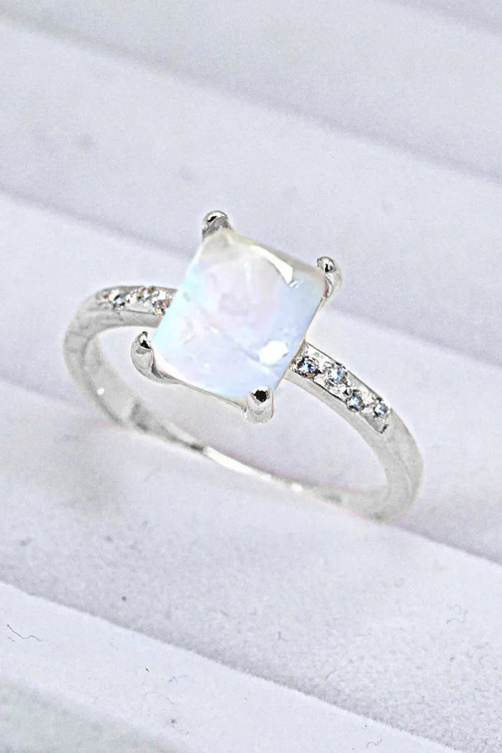 Square Moonstone Ring LOVCIA