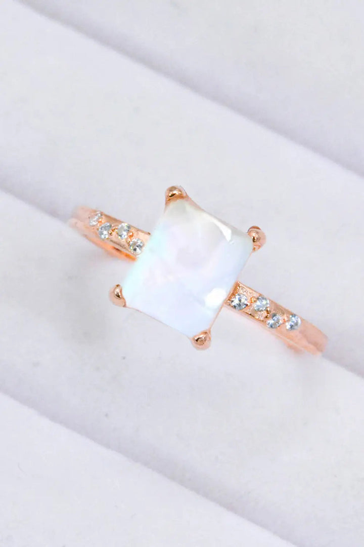 Square Moonstone Ring LOVCIA