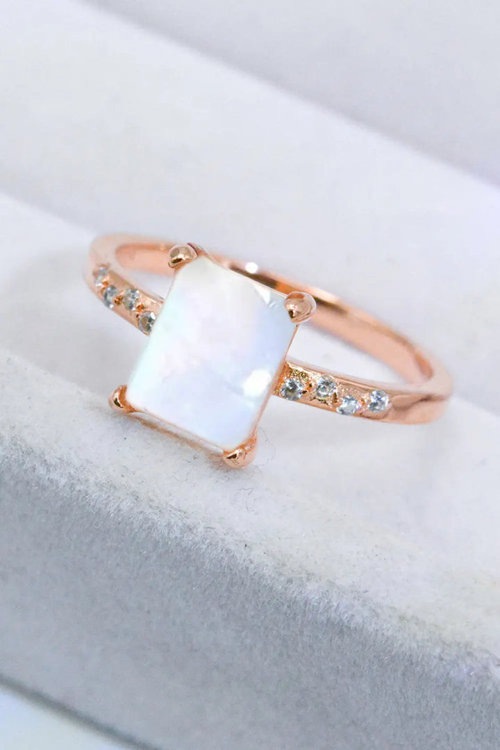 Square Moonstone Ring LOVCIA